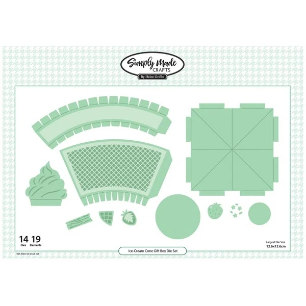 Ice Cream Cone Gift Box Metal Cutting Dies DIY Scrapbooking Card Paper Cards Handmade Album Sheets
Ice Cream Cone Gift Box Metal Cutting Dies DIY Scrapbooking Card Paper Cards Handmade Album Sheets