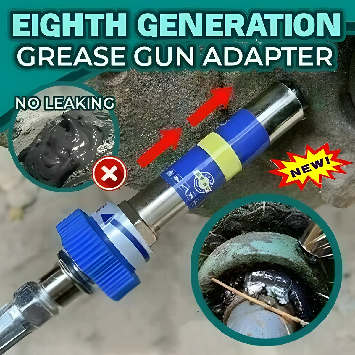 Grease Coupler Grease Tool Adapter High Pressure Butter Grease Lock Clamp Grease Nozzle Hose Kit Durable Sturdy Grease Tool
Grease Coupler Grease Tool Adapter High Pressure Butter Grease Lock Clamp Grease Nozzle Hose Kit Durable Sturdy Grease Tool