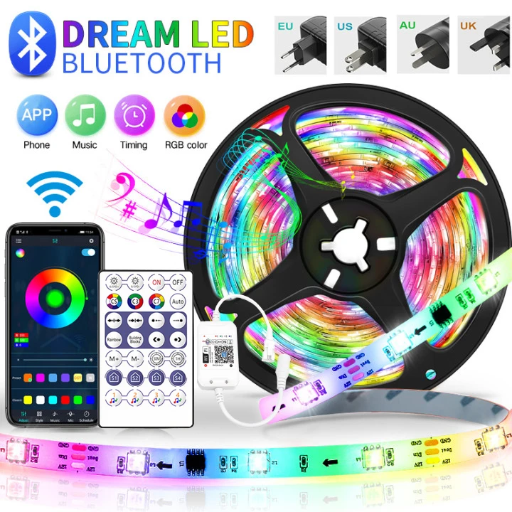 LED Strip Lights WS2811 5-30M Dream Color Light Infrared Wifi Flexible Tape LEDs Diode Ribbon For Room Decoration BackLight TV
LED Strip Lights WS2811 5-30M Dream Color Light Infrared Wifi Flexible Tape LEDs Diode Ribbon For Room Decoration BackLight TV