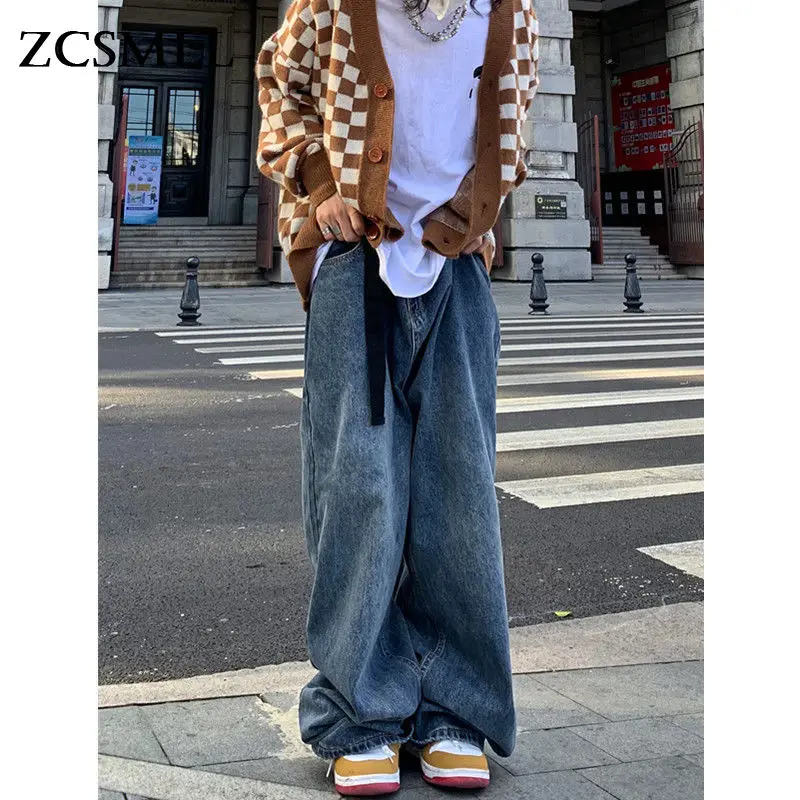 ZCSMLL Original National Tide Wash Dyeing Loose Big Waist Straight Leg Vibe Retro Hip Hop Hiphop Jeans 2020 Fashioin Tide
ZCSMLL Original National Tide Wash Dyeing Loose Big Waist Straight Leg Vibe Retro Hip Hop Hiphop Jeans 2020 Fashioin Tide