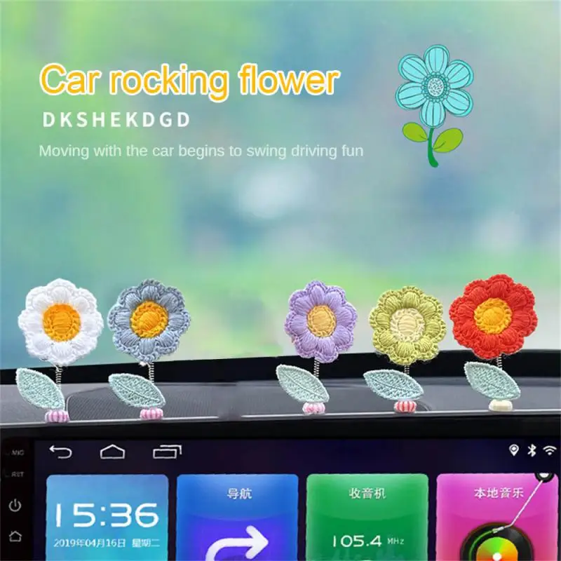 Homemade Crochet Flowers Car Interior Decoration Funny Shaking Head Flower Ornament Mini Car Dashboard Decor Dancing Flower
Homemade Crochet Flowers Car Interior Decoration Funny Shaking Head Flower Ornament Mini Car Dashboard Decor Dancing Flower