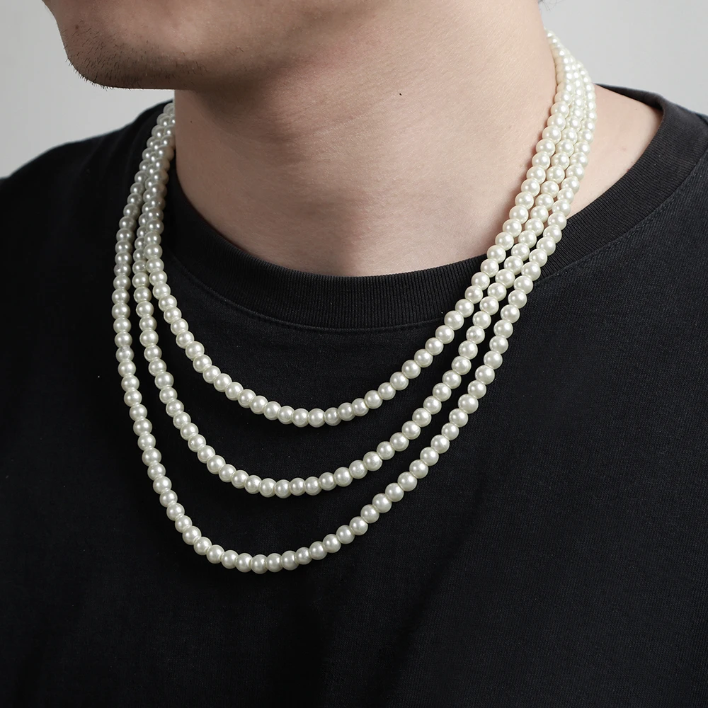 Trendy Simple Stainless Steel Charms Pearl Necklace Exquisite Gentleman Stacking Necklace Personality Versatile Men’s Jewelry
Trendy Simple Stainless Steel Charms Pearl Necklace Exquisite Gentleman Stacking Necklace Personality Versatile Men’s Jewelry