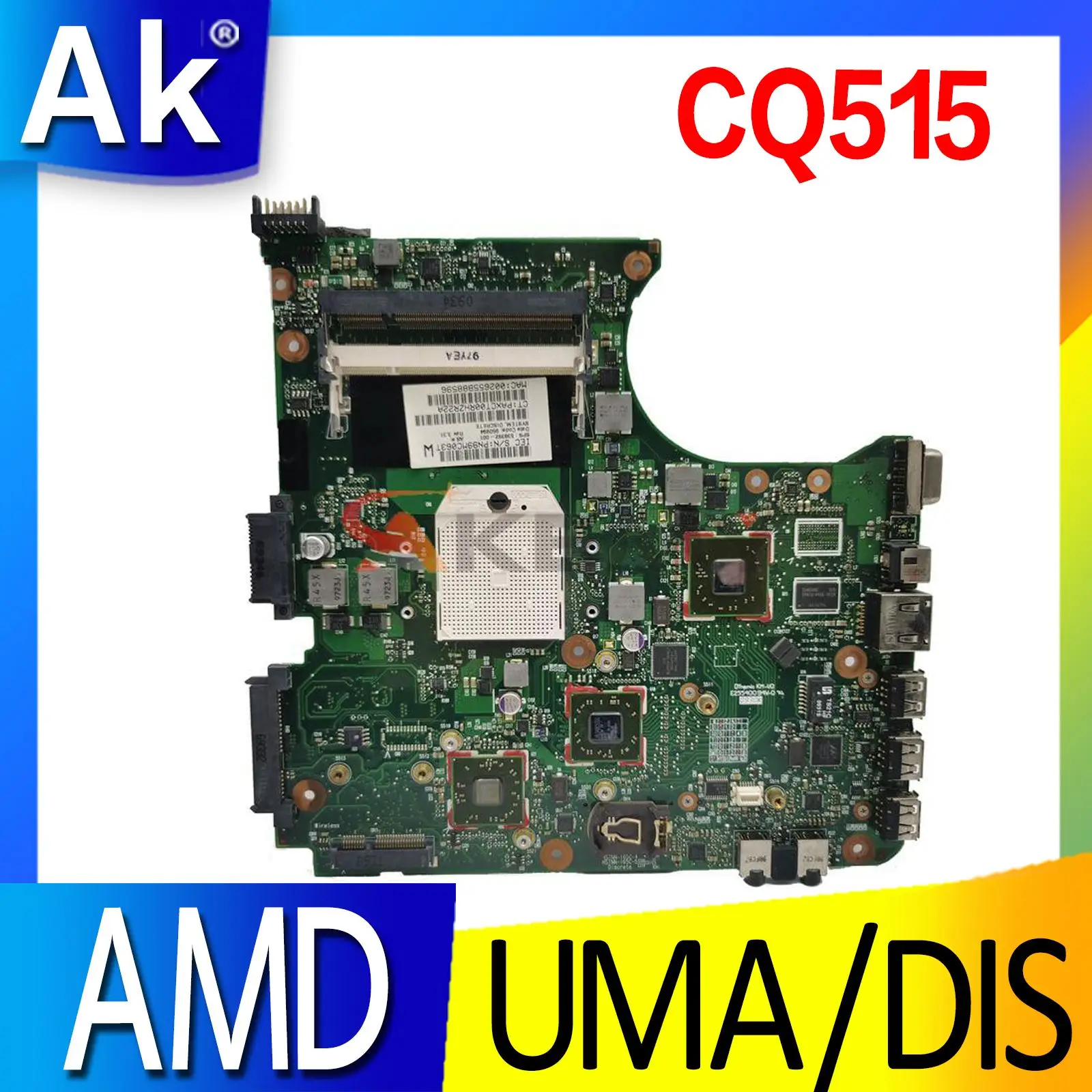 538392-001 538391-001 For Compaq 515 615 Notebook CQ515 Laptop motherboard for HP compaq 515 615 CQ515 CQ615 mainboard
538392-001 538391-001 For Compaq 515 615 Notebook CQ515 Laptop motherboard for HP compaq 515 615 CQ515 CQ615 mainboard