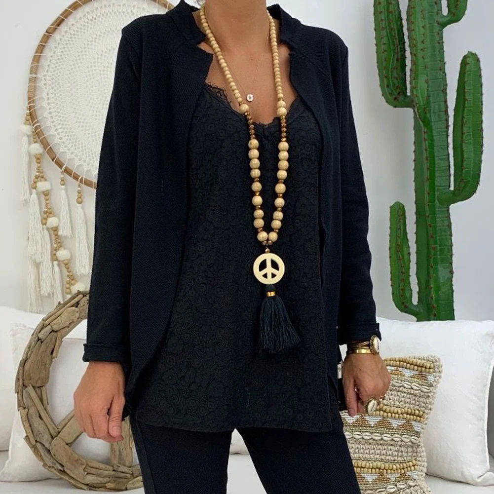 Casual Women Autumn Cardigan Ladies Long Sleeve Skeleton Floral Print Outwear Women Casual Stitching Outdoor Activities Tops
Casual Women Autumn Cardigan Ladies Long Sleeve Skeleton Floral Print Outwear Women Casual Stitching Outdoor Activities Tops