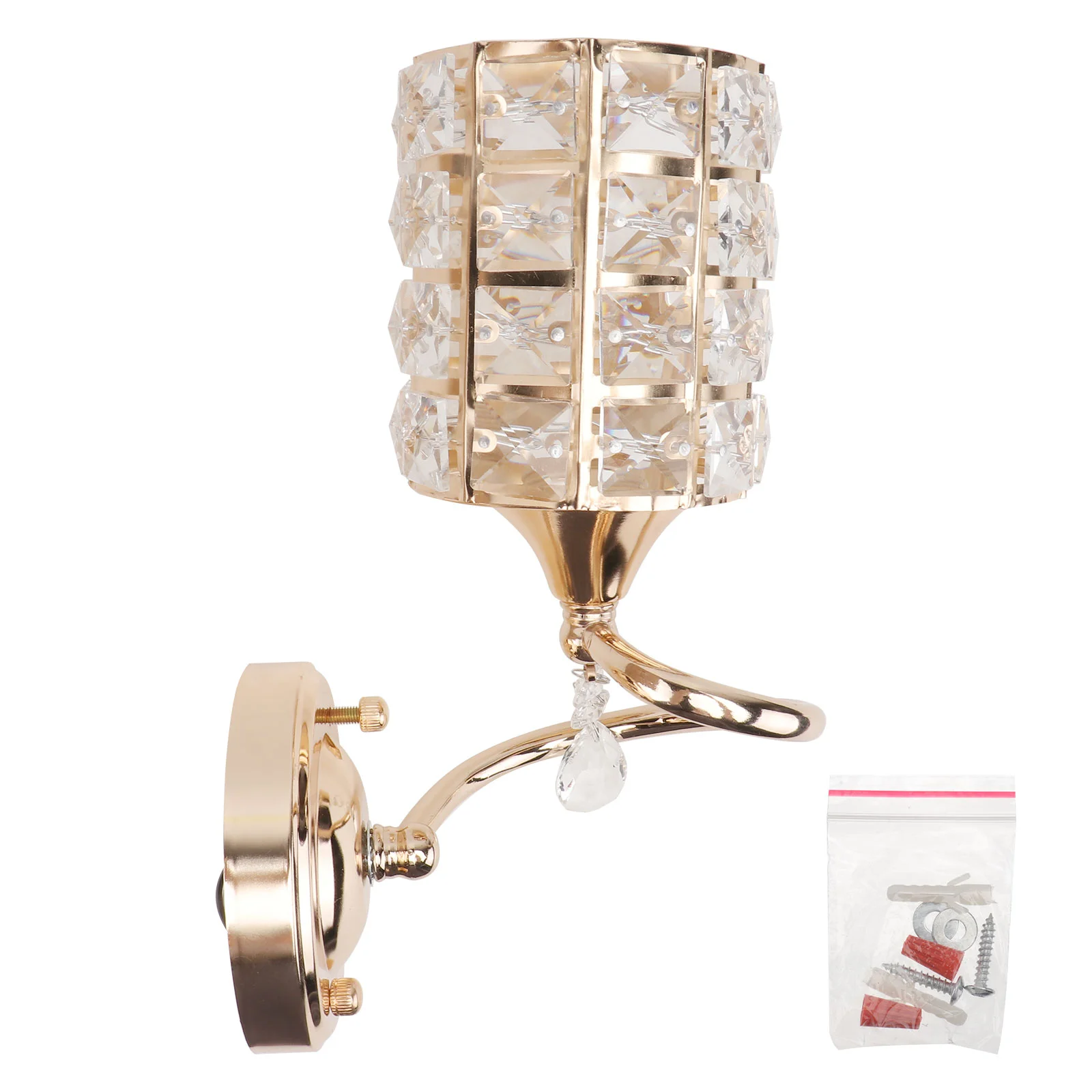 1Pc Restaurant Wall Lamp Decorative Lamp Crystal Fashion Light Ornament (Golden)
1Pc Restaurant Wall Lamp Decorative Lamp Crystal Fashion Light Ornament (Golden)