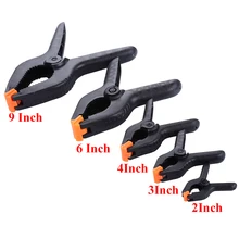 Woodworking Spring Clamps 2/3/4/6/9inch Plastic Nylon Carpentry Clip Wood Fixing Tools Photo Studio Background Pipe Clamp A Type