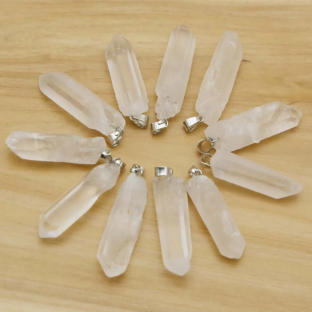 Natural Raw Ore Stone Irregular White Crystal Pendant Clear Quartz Necklace Charm DIY Jewelry Making Accessories Wholesale 12Pcs
Natural Raw Ore Stone Irregular White Crystal Pendant Clear Quartz Necklace Charm DIY Jewelry Making Accessories Wholesale 12Pcs