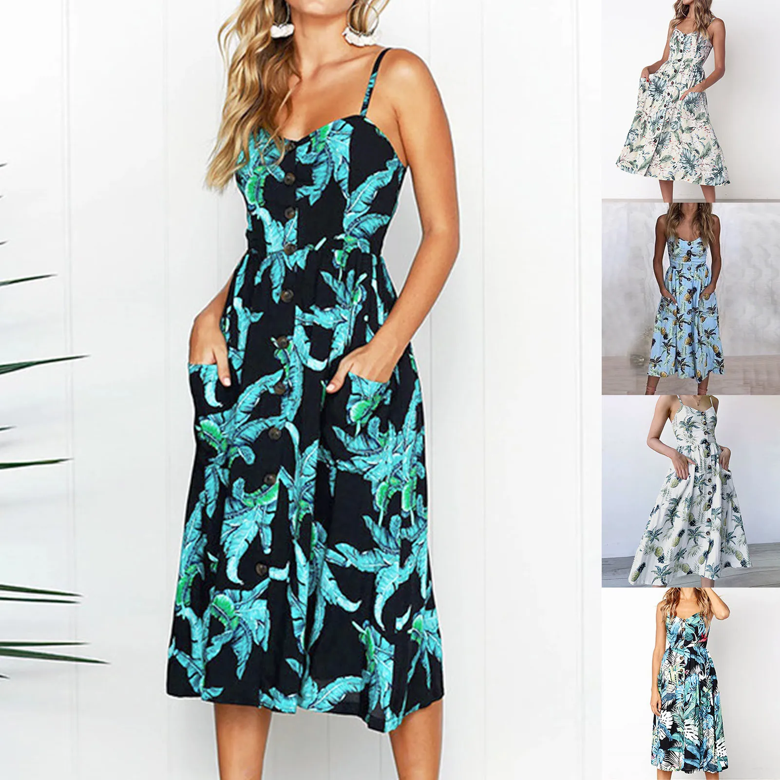Women's Summer Dress Spaghetti Strap Dress Elegant Floral Print Vintage Long Maxi Dress Sexy Summer Boho Dresses for Women 2023
Women's Summer Dress Spaghetti Strap Dress Elegant Floral Print Vintage Long Maxi Dress Sexy Summer Boho Dresses for Women 2023