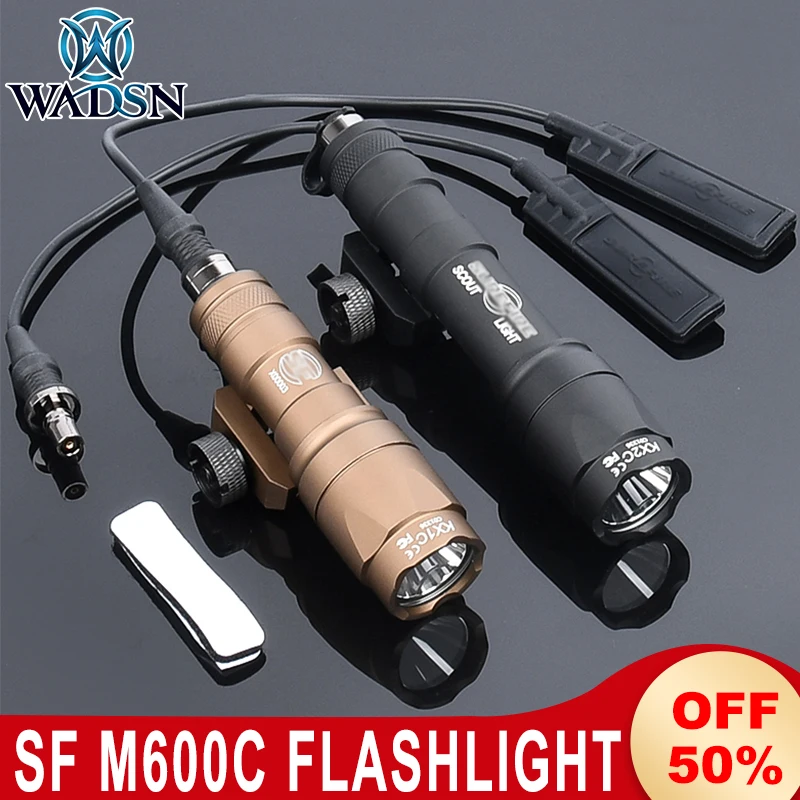 Tactical Surefir M600C Flashlight SF M300A Pistol Scout Light Hunting Torch Airsoft with Pressure Switch Fit Picatinny Rail
Tactical Surefir M600C Flashlight SF M300A Pistol Scout Light Hunting Torch Airsoft with Pressure Switch Fit Picatinny Rail