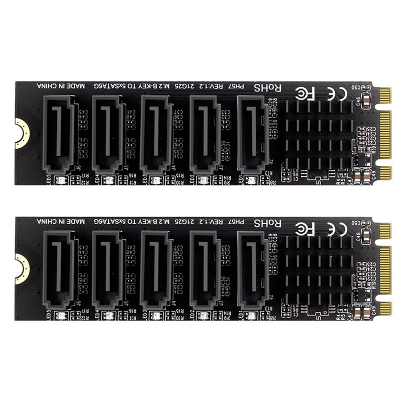 Карта расширения NEW-2X M.2 NGFF B-Key Sata к SATA 3 5 портов, карта расширения 6 Гбит/с, чипсет JMB585, поддержка порта SSD и HDD
Карта расширения NEW-2X M.2 NGFF B-Key Sata к SATA 3 5 портов, карта расширения 6 Гбит/с, чипсет JMB585, поддержка порта SSD и HDD