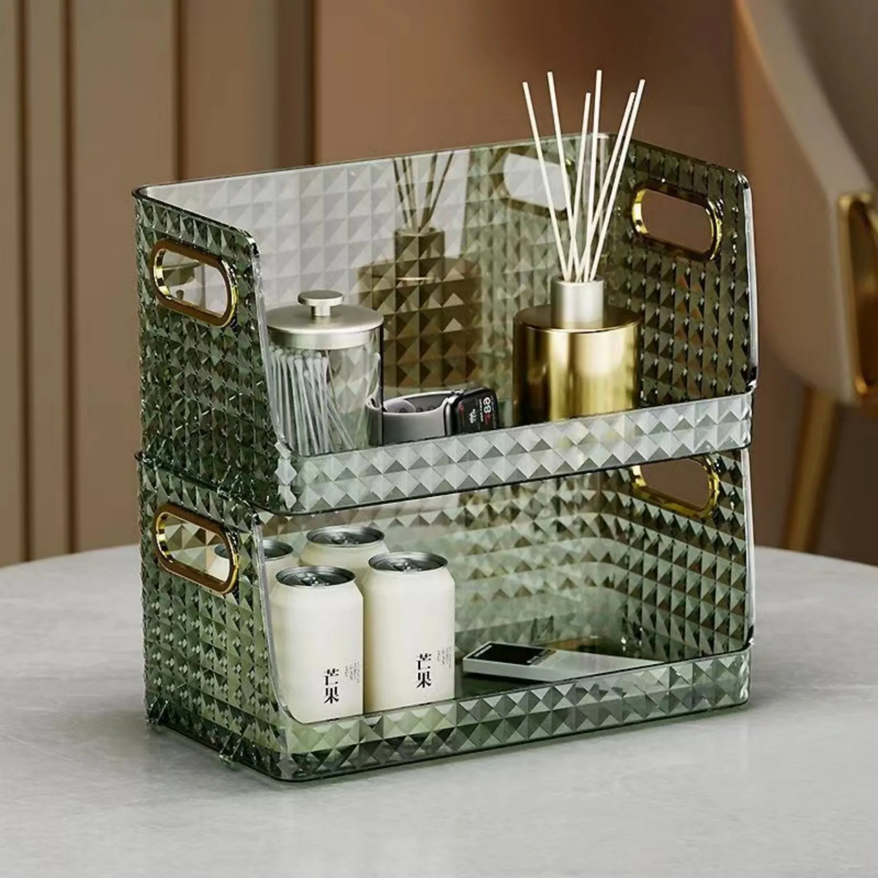 Desktop Type Makeup Organizer Cosmetic Storage Box Make Up Case Brush Holder Lipstick Skincare Makeup Tables Transparent Diamond
Desktop Type Makeup Organizer Cosmetic Storage Box Make Up Case Brush Holder Lipstick Skincare Makeup Tables Transparent Diamond