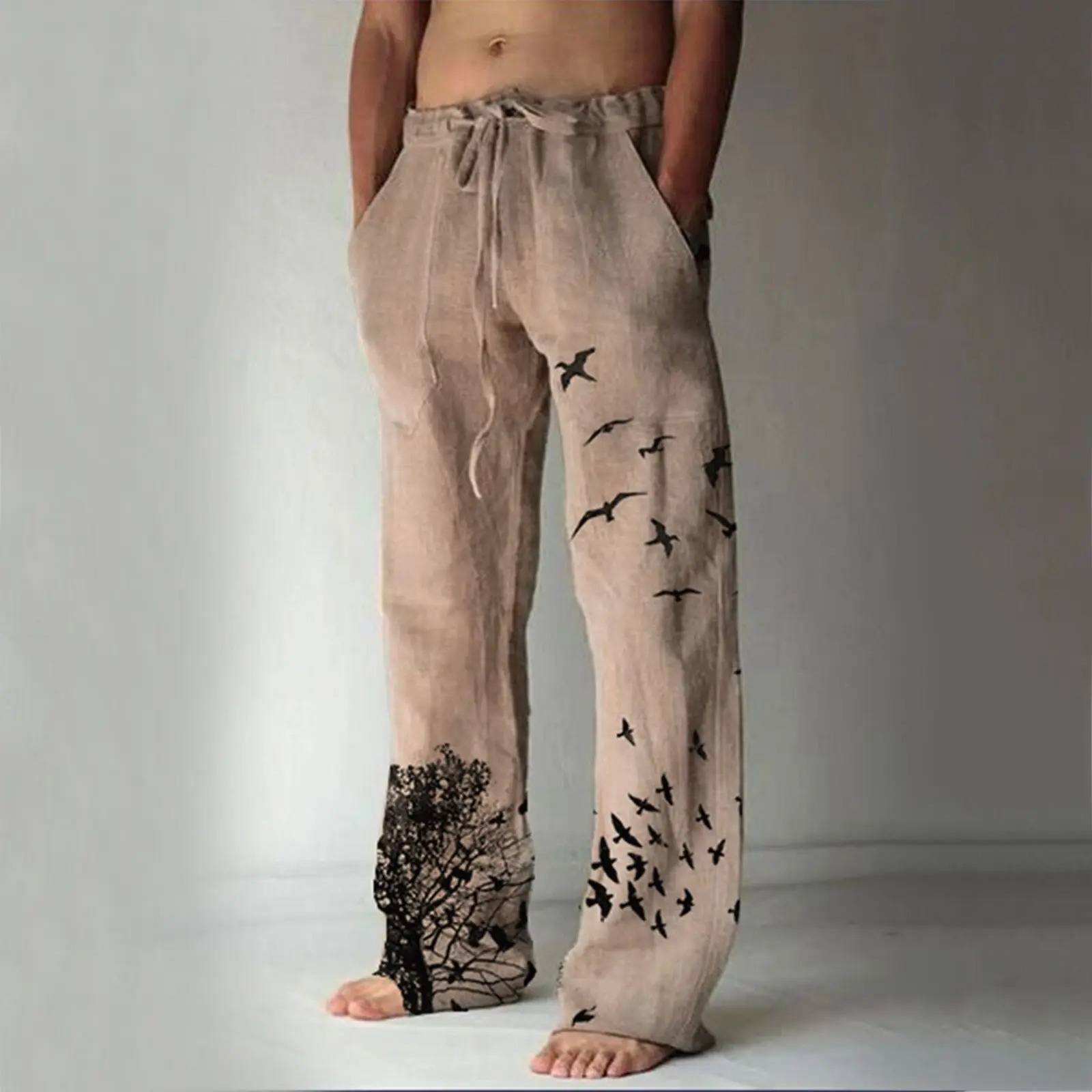 Spring Men Cotton Linen Pants Oversized Jogger Sweatpants Casual Flower Print Plus Size 3Xl Loose Wide Leg Pants Men Trousers
Spring Men Cotton Linen Pants Oversized Jogger Sweatpants Casual Flower Print Plus Size 3Xl Loose Wide Leg Pants Men Trousers