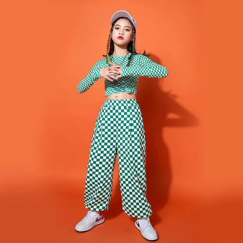 Детский костюм в стиле K-POP, одежда в стиле хип-хоп для подростков, кроп-топ в клетку, уличные штаны для девочек, костюмы для джазовых танцев, одежда для шоу
Детский костюм в стиле K-POP, одежда в стиле хип-хоп для подростков, кроп-топ в клетку, уличные штаны для девочек, костюмы для джазовых танцев, одежда для шоу