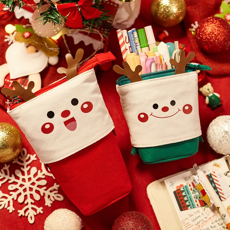 Christmas Pen Holder Foldable Portable Pen Holder Pencil Bag Storage Pen Box Colorful Stationery Bag Office Canvas Pen Cases
Christmas Pen Holder Foldable Portable Pen Holder Pencil Bag Storage Pen Box Colorful Stationery Bag Office Canvas Pen Cases