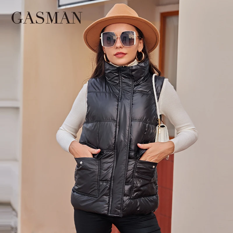GASMAN 2022 Winter Women Solid Loose Vest Stand Collar Long Vest Jacket Cotton Padded Women Windproof Warm Waistcoat 812
GASMAN 2022 Winter Women Solid Loose Vest Stand Collar Long Vest Jacket Cotton Padded Women Windproof Warm Waistcoat 812