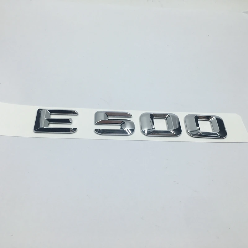 For Mercedes W211 W212 E-CLASS E500 Chrome Numbers letter Stickers Rear Trunk Lid Emblem E 500 
For Mercedes W211 W212 E-CLASS E500 Chrome Numbers letter Stickers Rear Trunk Lid Emblem E 500