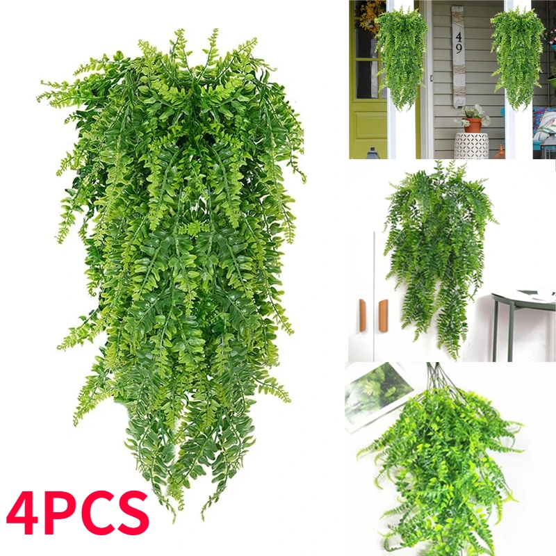 4pcs Hanging Artificial Plant Persian Fern Leaves Vines Room Home Garden Decoration Accessories Wedding Party Wall Balcony Decor
4pcs Hanging Artificial Plant Persian Fern Leaves Vines Room Home Garden Decoration Accessories Wedding Party Wall Balcony Decor