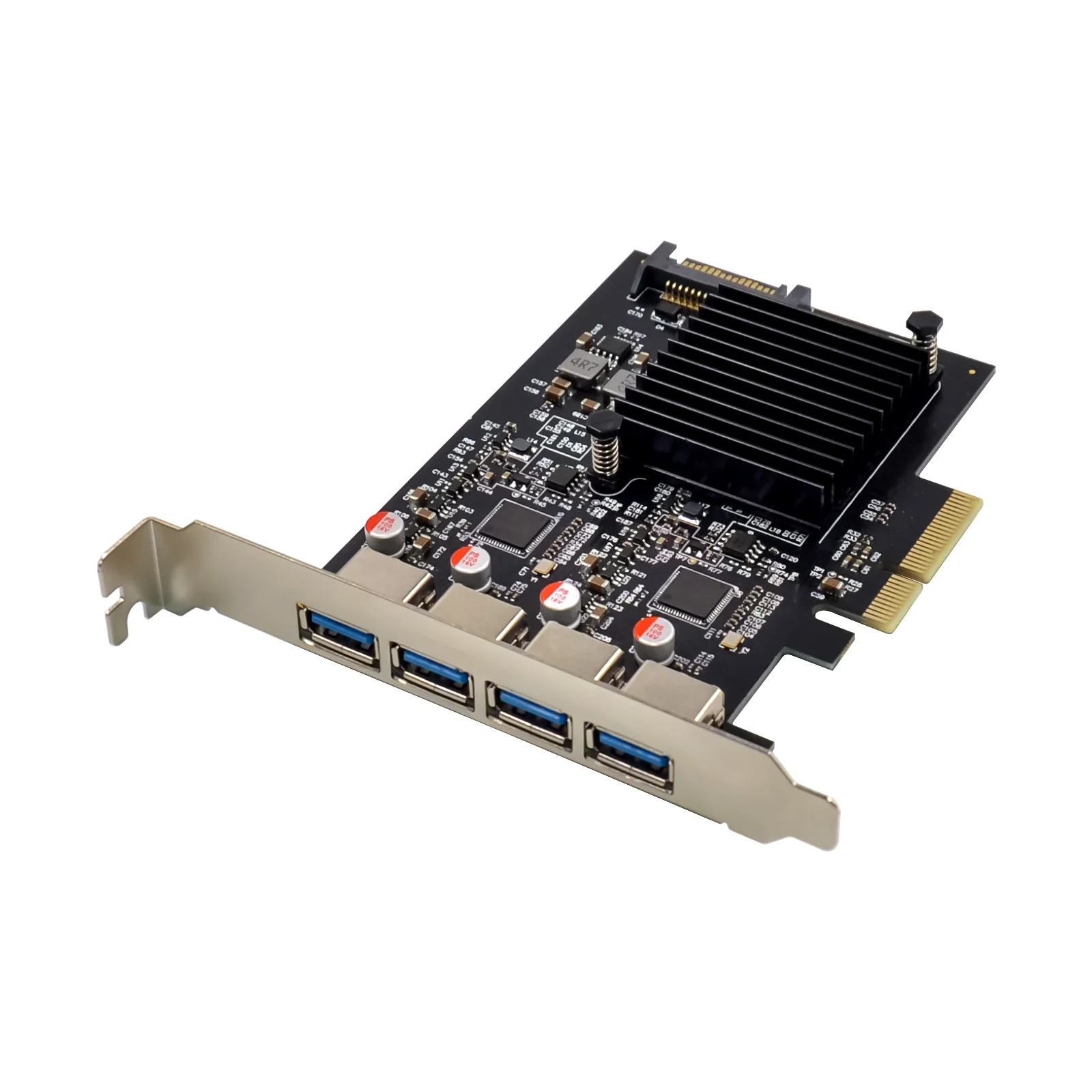 Плата расширения PCI-E PCI Express 4X-USB 3,1 Gen 2 (10 Гбит/с), 4 порта, тип A, чип ASM3142 для Windows/Linux
Плата расширения PCI-E PCI Express 4X-USB 3,1 Gen 2 (10 Гбит/с), 4 порта, тип A, чип ASM3142 для Windows/Linux