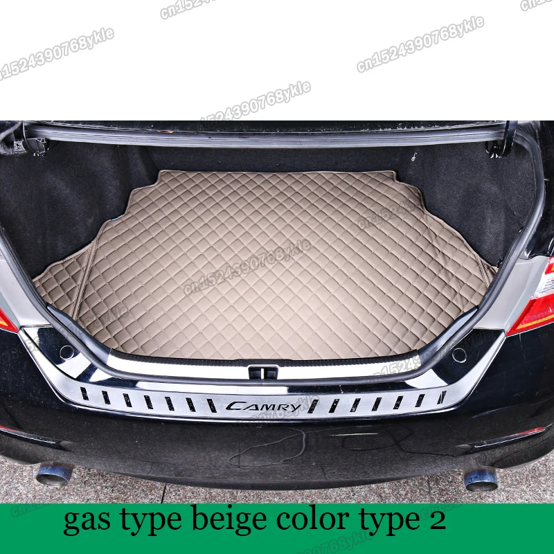 Кожаный коврик для багажника автомобиля подкладка груза чехол toyota camry 2012 2013 2014 2015