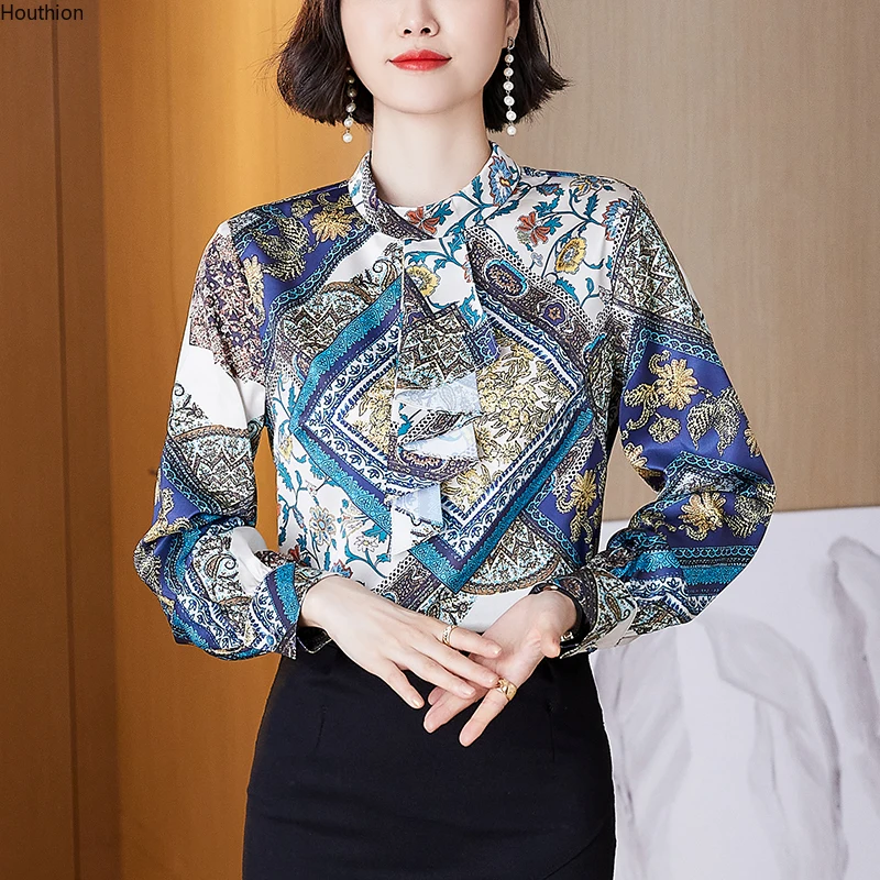 Chiffon Women's Blouse O-neck Casual Shirt New Loose Print Fashion Long Sleeve Top
Chiffon Women's Blouse O-neck Casual Shirt New Loose Print Fashion Long Sleeve Top