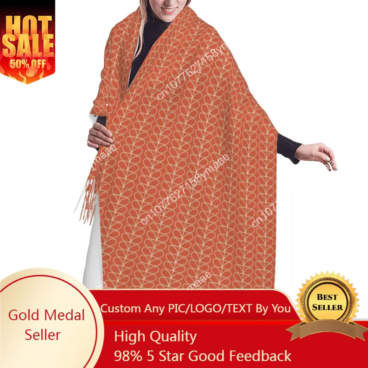 Custom Linear Stem Tomato Orla Kiely Pattern Scarf Wrap Women Long Winter Warm Tassel Shawl Unisex Versatile Female Scarves
Custom Linear Stem Tomato Orla Kiely Pattern Scarf Wrap Women Long Winter Warm Tassel Shawl Unisex Versatile Female Scarves
