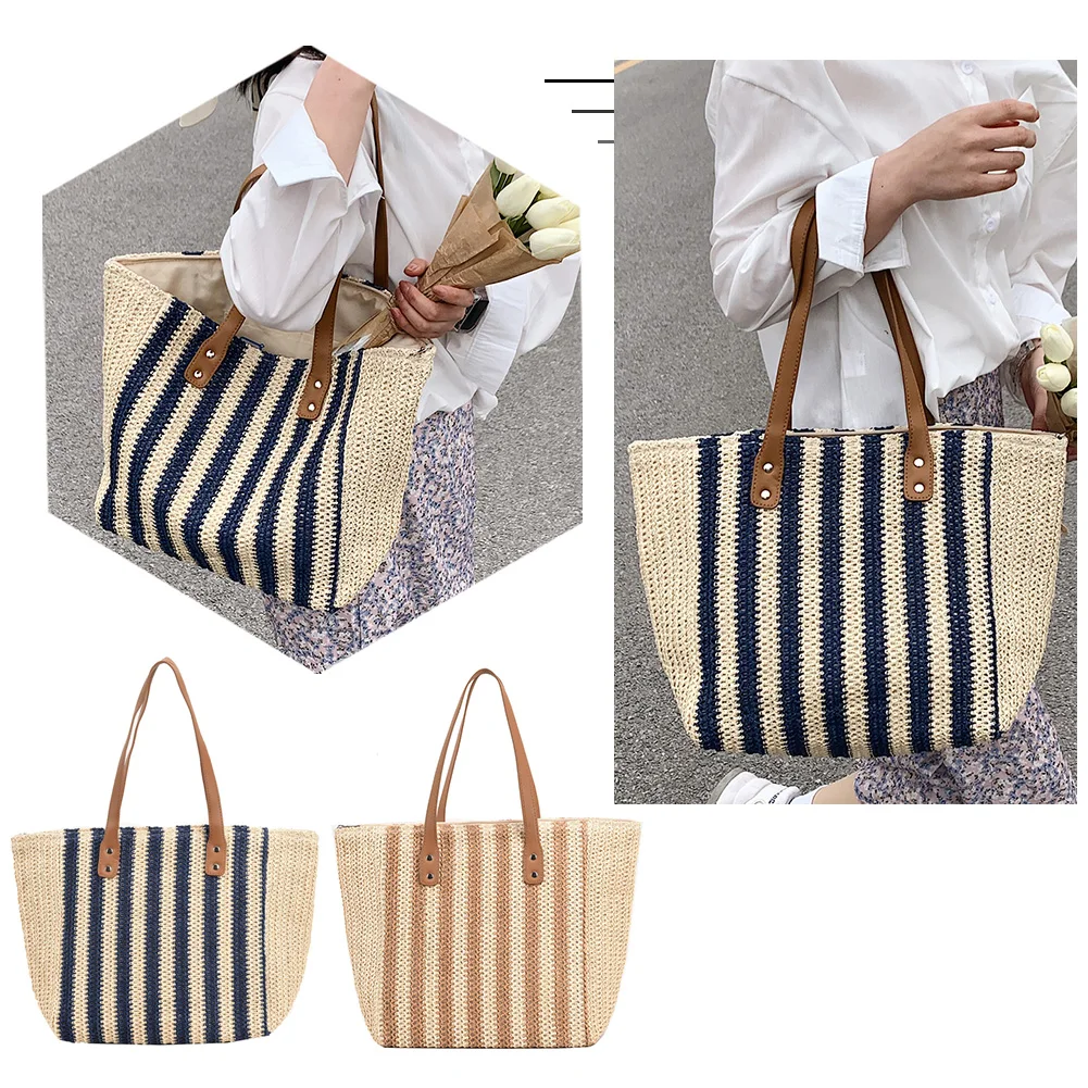 Summer Fashion Straw Woven Underarm Shoulder Bags for Women Casual Bohemian Beach Female Shopping Handbag Streetwear
Summer Fashion Straw Woven Underarm Shoulder Bags for Women Casual Bohemian Beach Female Shopping Handbag Streetwear