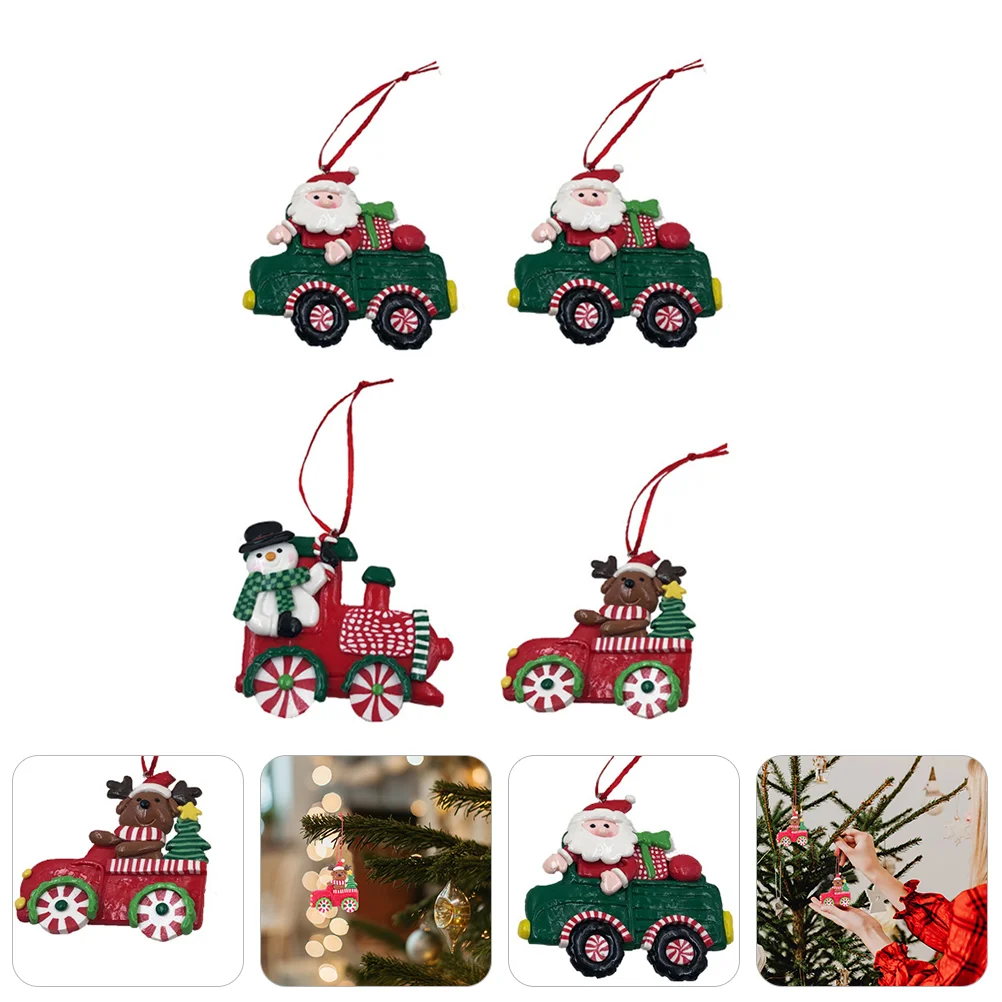 4 Pcs Locomotive Christmas Tree Decoration Desk Top Xmas Train Pendant Pvc Supplies
4 Pcs Locomotive Christmas Tree Decoration Desk Top Xmas Train Pendant Pvc Supplies