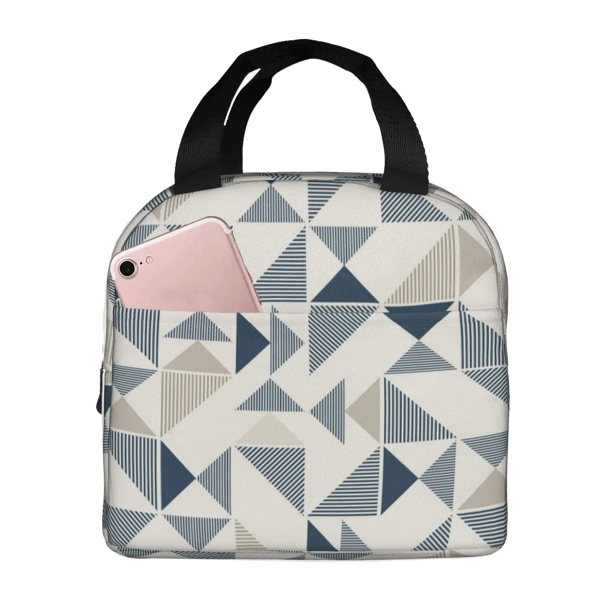 Geometric Triangle Lunch Bag for Women Large Reusable Insulated Lunch Box for Work, Adult Foldable Tote for Office
Geometric Triangle Lunch Bag for Women Large Reusable Insulated Lunch Box for Work, Adult Foldable Tote for Office