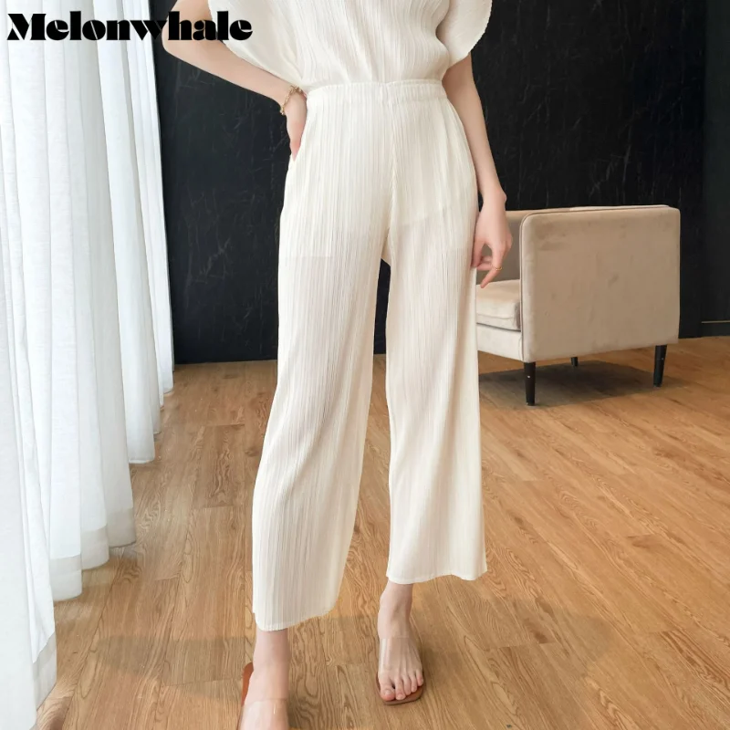 MelonWhale Miyake Pleated High-waisted Pants Solid Casual New Harem Aesthetic Clothing Trousers Women 2023 Spring Summer
MelonWhale Miyake Pleated High-waisted Pants Solid Casual New Harem Aesthetic Clothing Trousers Women 2023 Spring Summer
