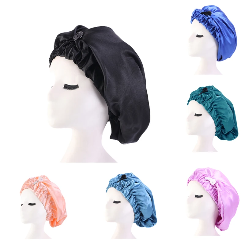 New Long Satin Adjust Bonnet Sleep Caps Lady With High Elastic Hair Band Night Cap Hair Care Bonnet Nightcap for Women Men Hood
New Long Satin Adjust Bonnet Sleep Caps Lady With High Elastic Hair Band Night Cap Hair Care Bonnet Nightcap for Women Men Hood