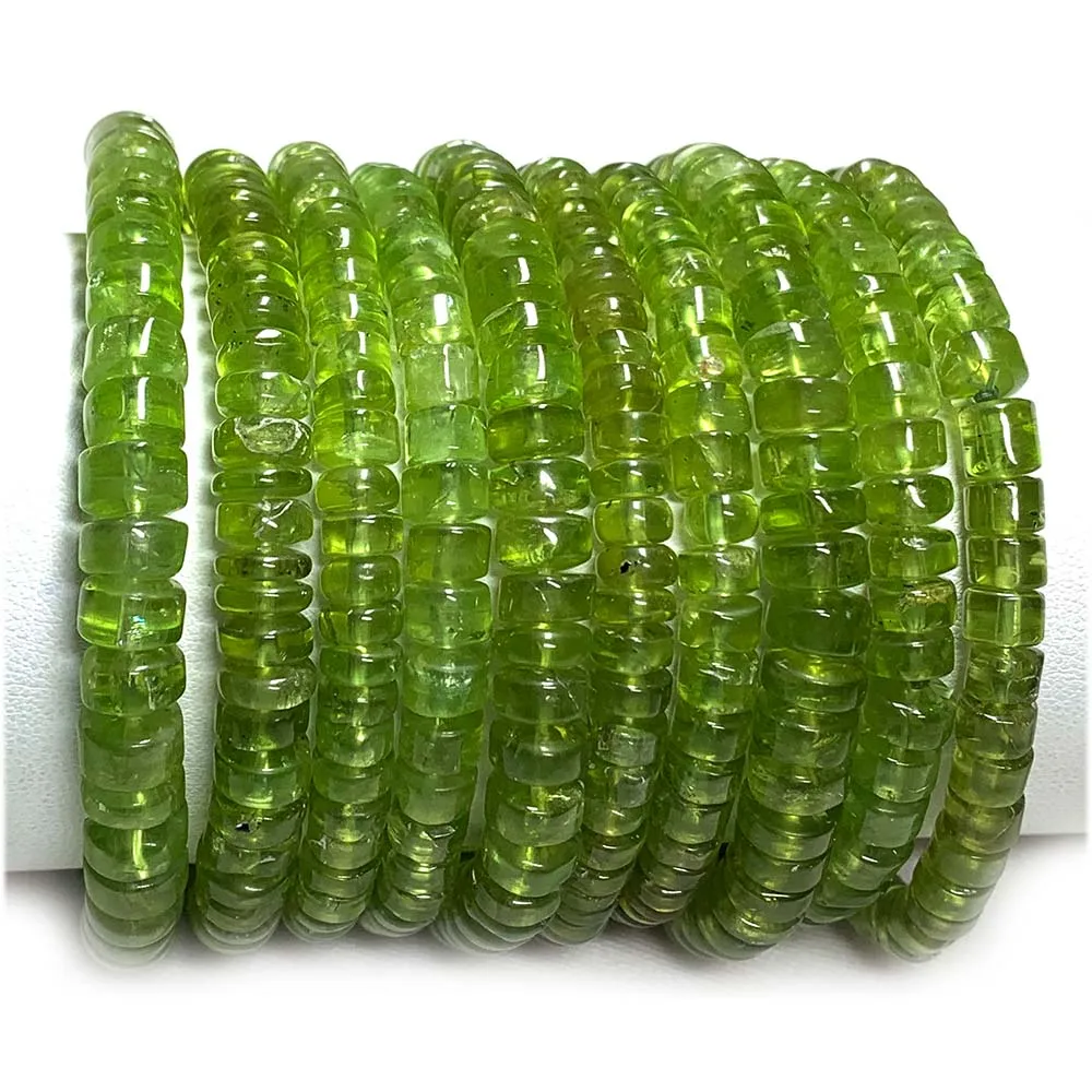 

Очаровательные браслеты Veemake из натурального зеленого перидота, круглые бусины, браслеты, роскошные изящные ювелирные изделия, драгоценные камни, кристаллы, персонализированные подарки