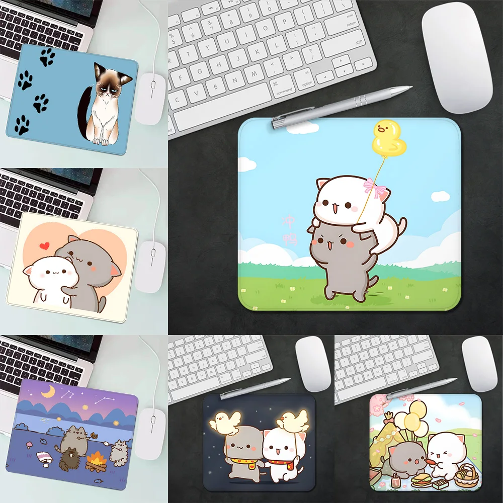 Игровой коврик для мыши Peach Mochi Cat XS маленький ПК геймера украшение рабочего стола