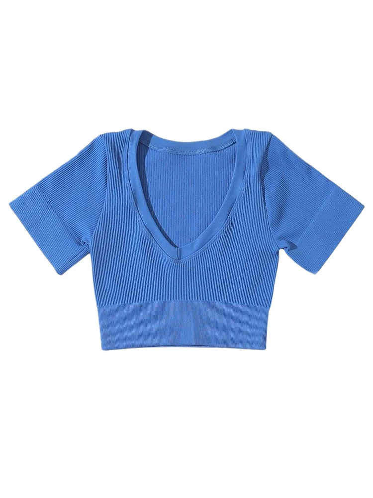 SVOKOR Ribbed T-shirt Short Sleeve Crop Top O Neck Casual Woman Slim Tee Solid Naked Feeling Quick Drying Sporty Tee Streetwear
SVOKOR Ribbed T-shirt Short Sleeve Crop Top O Neck Casual Woman Slim Tee Solid Naked Feeling Quick Drying Sporty Tee Streetwear