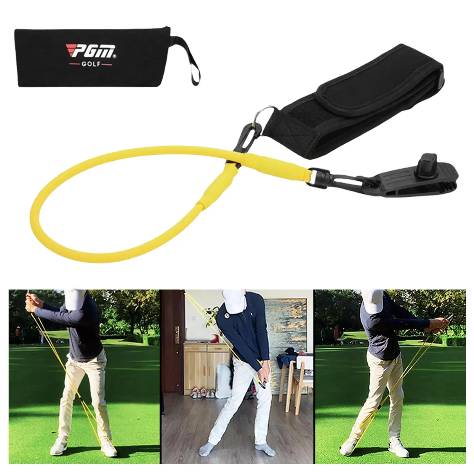 

Golf Swing Trainer Waist Band Belt Posture Correction Gesture Alignment Guide Training Teaching Supplies for Golfers