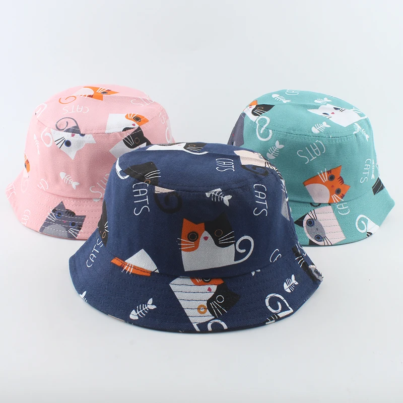 3-6 Years Summer Baby Hat Kids Cotton UV Protection Sun Hats Panama Boys Girls Bucket Hat Cartoon Cat Print Cute Infant Caps
3-6 Years Summer Baby Hat Kids Cotton UV Protection Sun Hats Panama Boys Girls Bucket Hat Cartoon Cat Print Cute Infant Caps