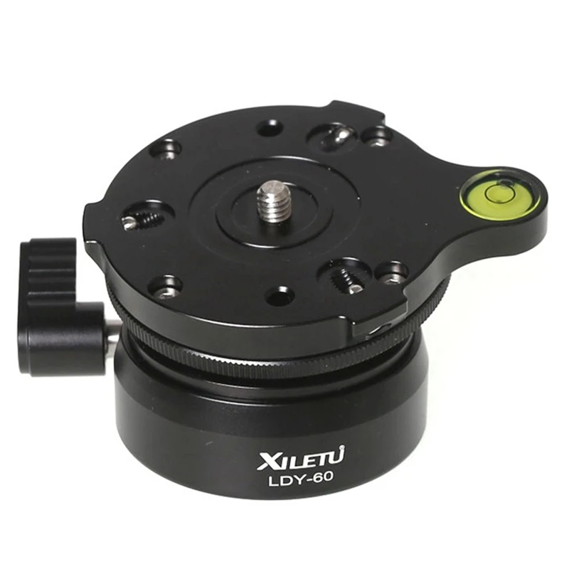 XILETU Panoramic Head Level Adjustment Platform LDY60 Tripod Head Dome Base Plate With Bubble Level For SLR Cameras
XILETU Panoramic Head Level Adjustment Platform LDY60 Tripod Head Dome Base Plate With Bubble Level For SLR Cameras