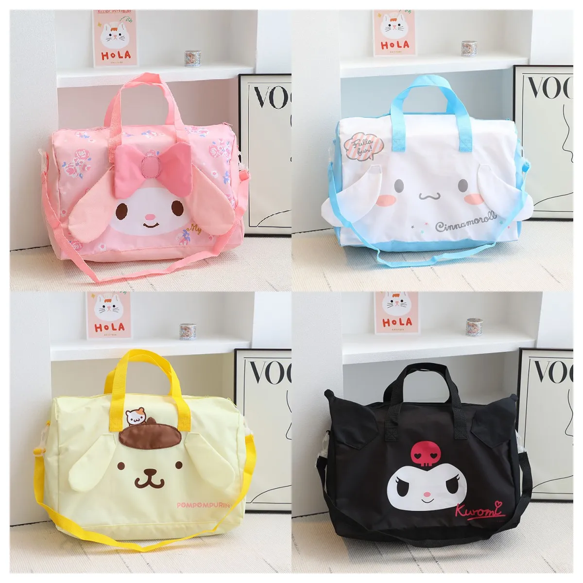Sanrio Hello Kitty Shoulder Bag Cute Trolley Bag Travel Bag Folding Travel Waterproof Large Capacity Storage Bag
Sanrio Hello Kitty Shoulder Bag Cute Trolley Bag Travel Bag Folding Travel Waterproof Large Capacity Storage Bag