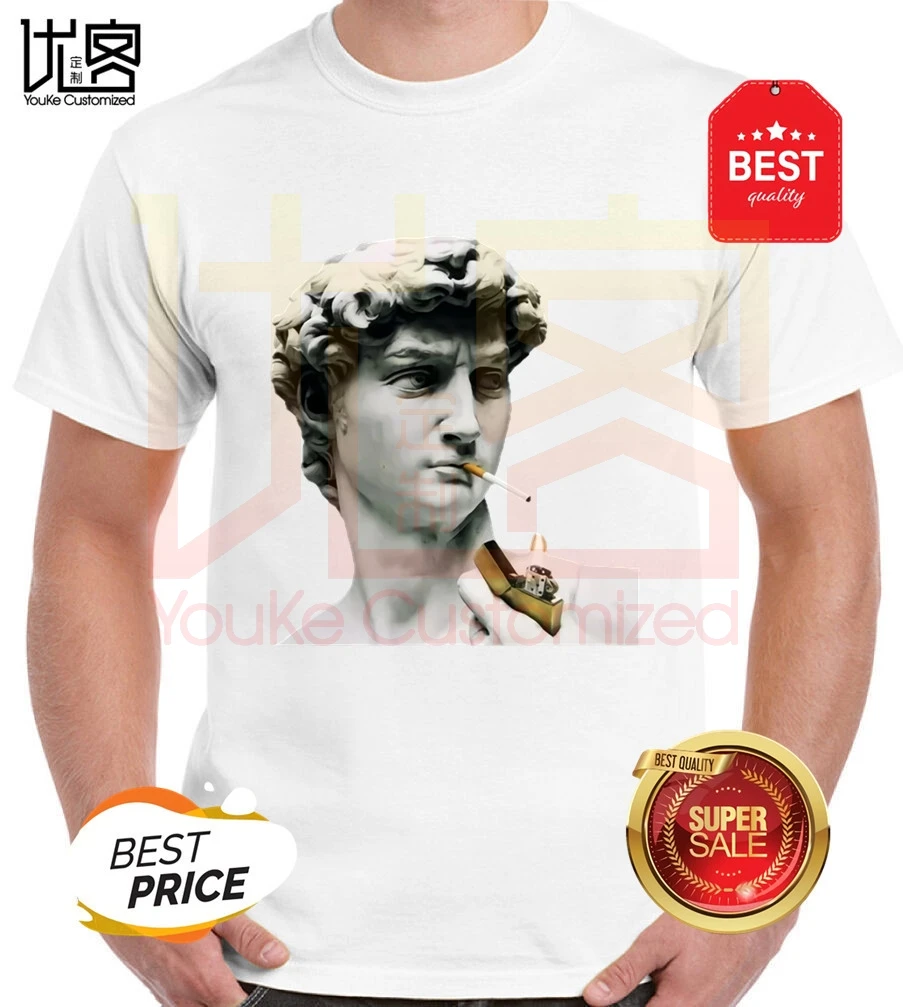 2020 David Statue Tshirt Art tshirt unique funny teeunisex 2020 fashion men's women's 100% cotton short sleeves tops tee
2020 David Statue Tshirt Art tshirt unique funny teeunisex 2020 fashion men's women's 100% cotton short sleeves tops tee