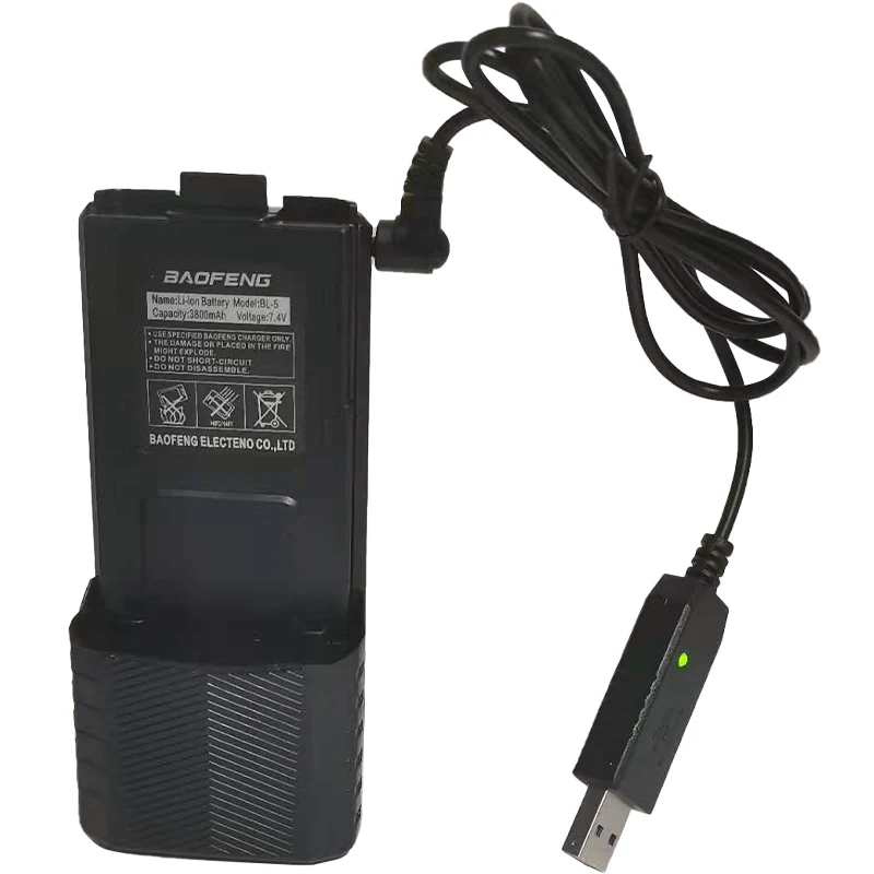 2022 Baofeng UV-5R USB battery Charger Cable 3800mAh 5RA 5RB BF-UVB3 Plus UV-S9 UV-R50 UV-82
2022 Baofeng UV-5R USB battery Charger Cable 3800mAh 5RA 5RB BF-UVB3 Plus UV-S9 UV-R50 UV-82