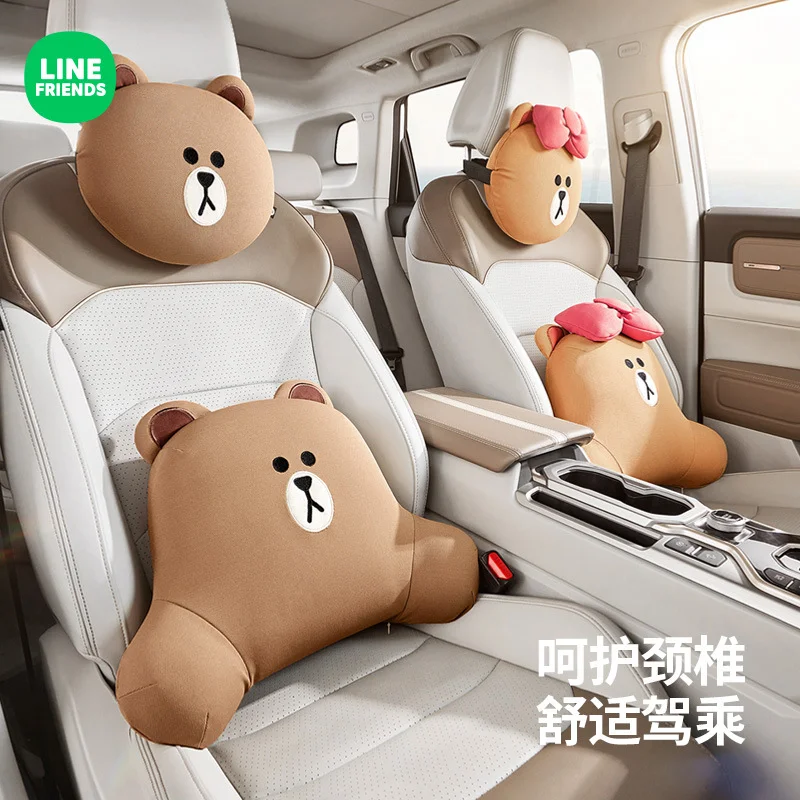 Подушка для поддержки поясницы Автомобиля Line Friends, удобная дышащая подушка для поддержки шеи, с рисунком персонажа Салли Чоко
Подушка для поддержки поясницы Автомобиля Line Friends, удобная дышащая подушка для поддержки шеи, с рисунком персонажа Салли Чоко