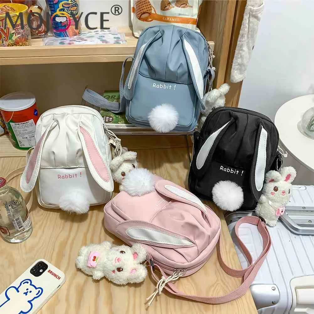 Cute Rabbit Crossbody Bags with Kawaii Pendant Messenger Bag Nylon Fashion Casual Adjustable Strap Portable for Weekend Vacation
Cute Rabbit Crossbody Bags with Kawaii Pendant Messenger Bag Nylon Fashion Casual Adjustable Strap Portable for Weekend Vacation