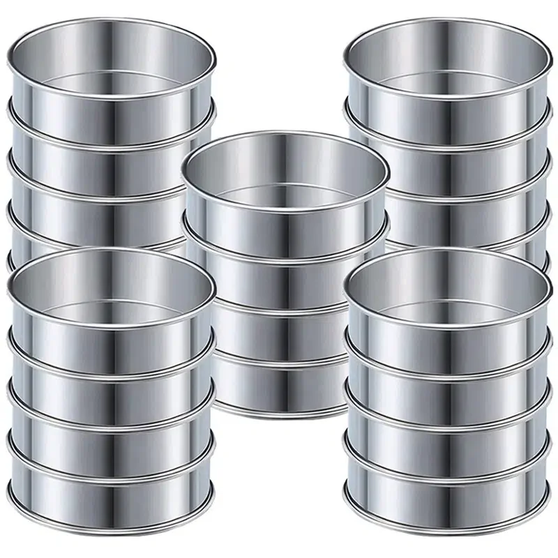 Silver Stainless Steel 304 Stainless Steel Tower Ring, Pizza Topping Ring Double Rolled Edge Round Biscuit Mold
Silver Stainless Steel 304 Stainless Steel Tower Ring, Pizza Topping Ring Double Rolled Edge Round Biscuit Mold