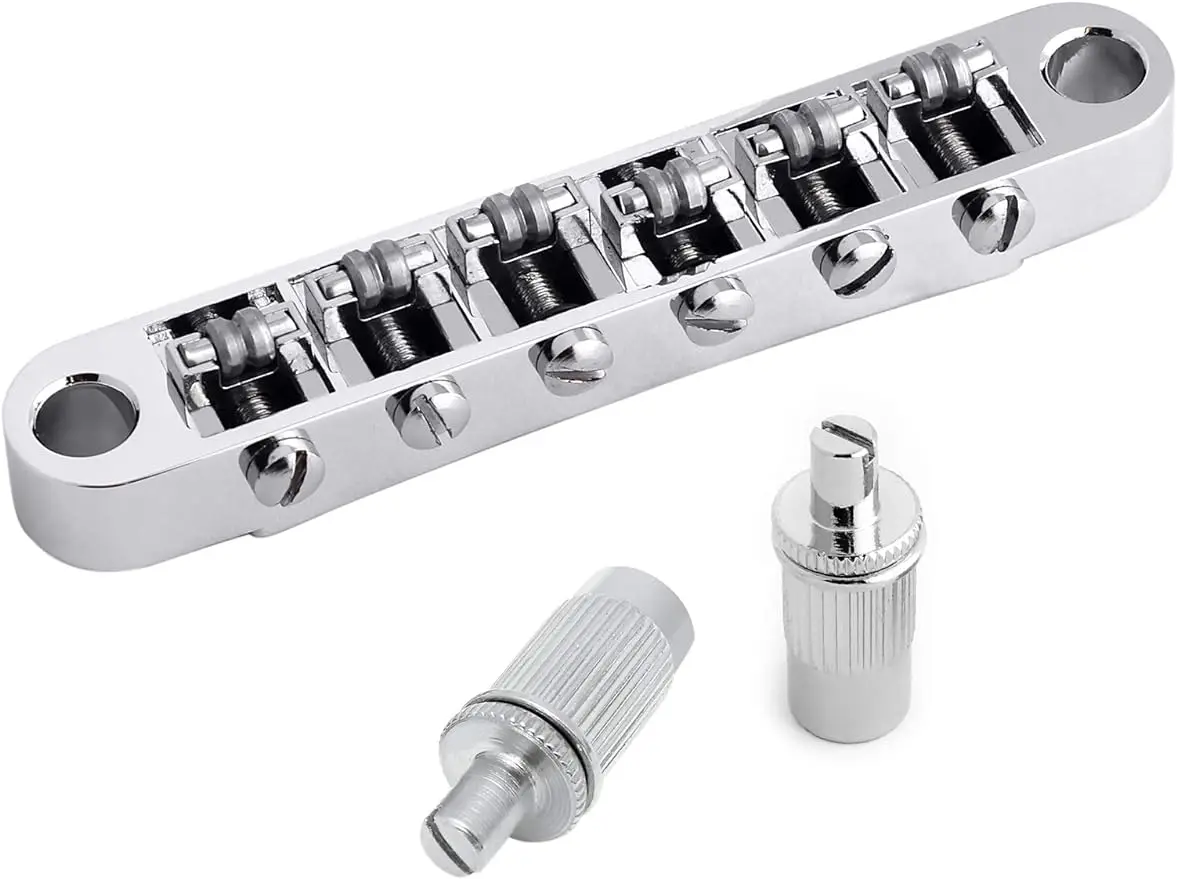 Студийный мост для гитары Tune-O-Matic, студийные ролики, 6 струн, Электрический фотоэлемент
Студийный мост для гитары Tune-O-Matic, студийные ролики, 6 струн, Электрический фотоэлемент