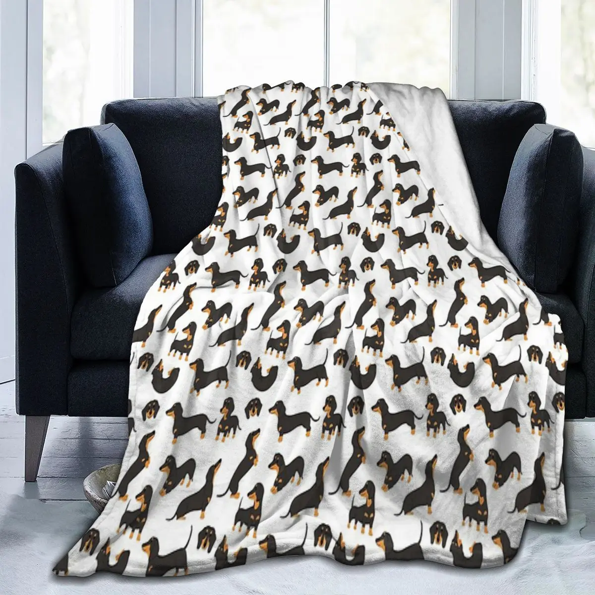 Cute Dachshund Dogs Blanket, Facecloth Blanket Cute Style Sofa AntiPilling Multi Size
Cute Dachshund Dogs Blanket, Facecloth Blanket Cute Style Sofa AntiPilling Multi Size