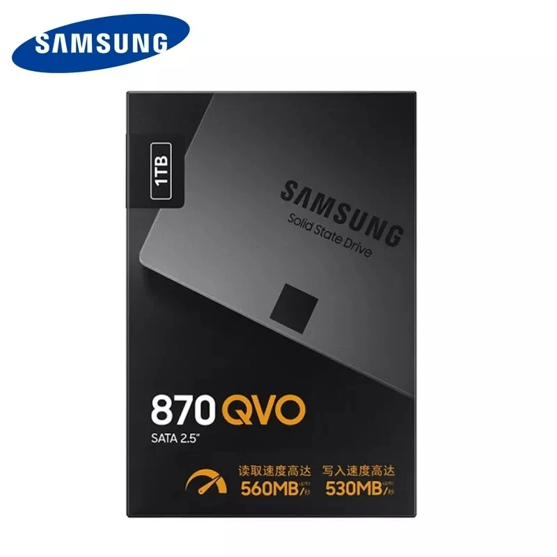 Акция! Внутренний твердотельный накопитель Samsung 870 QVO SSD 1 ТБ 2 4 8 5 дюйма SATA3 HDD TLC