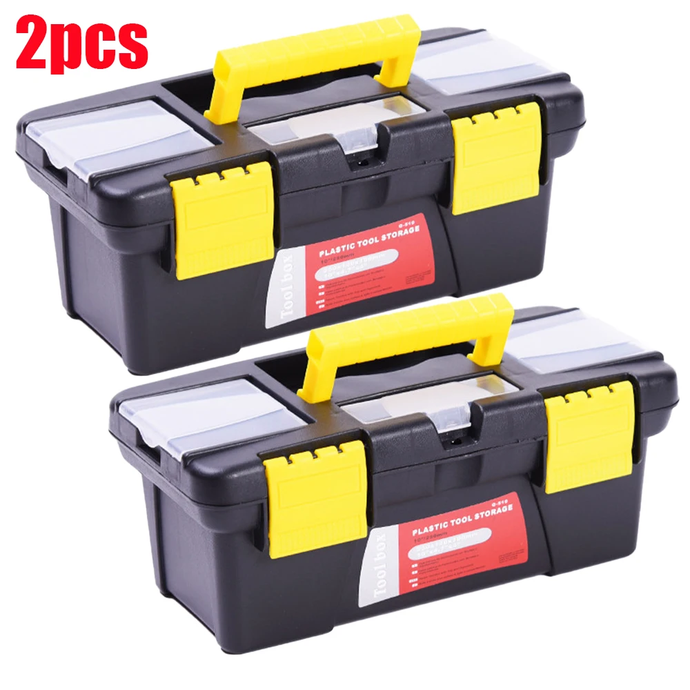 

2PCS Tool Box Double Layer Compartment Storage Organizers Toolbox for Hardware Tool Soldering Iron Accessories Tool Case