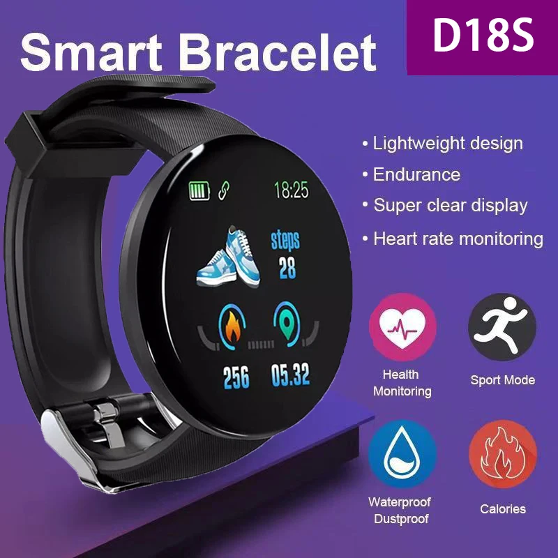 D18S Smart Watch Men Women Smart Wristband LED Smartwatch Waterproof Smart Touch Screen Bracelet Smartband 2022 Inteligente
D18S Smart Watch Men Women Smart Wristband LED Smartwatch Waterproof Smart Touch Screen Bracelet Smartband 2022 Inteligente