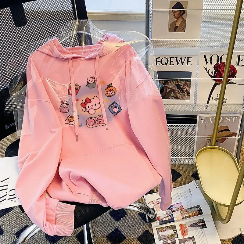 Кавайный свитер с капюшоном с принтом Sanrio Hellokittys аниме милый мультяшный дизайн оверсайз зимнее Свободное пальто винтажный Топ подарок для д...
Кавайный свитер с капюшоном с принтом Sanrio Hellokittys аниме милый мультяшный дизайн оверсайз зимнее Свободное пальто винтажный Топ подарок для д...