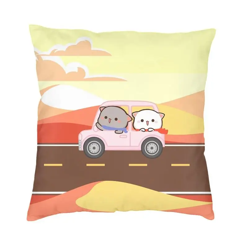 Goma Rides A Car With Peach Cushion Covers 45x45cm Cute Mochi Cat Throw Pillow Case for Sofa Car Square Pillowcase Decoration
Goma Rides A Car With Peach Cushion Covers 45x45cm Cute Mochi Cat Throw Pillow Case for Sofa Car Square Pillowcase Decoration