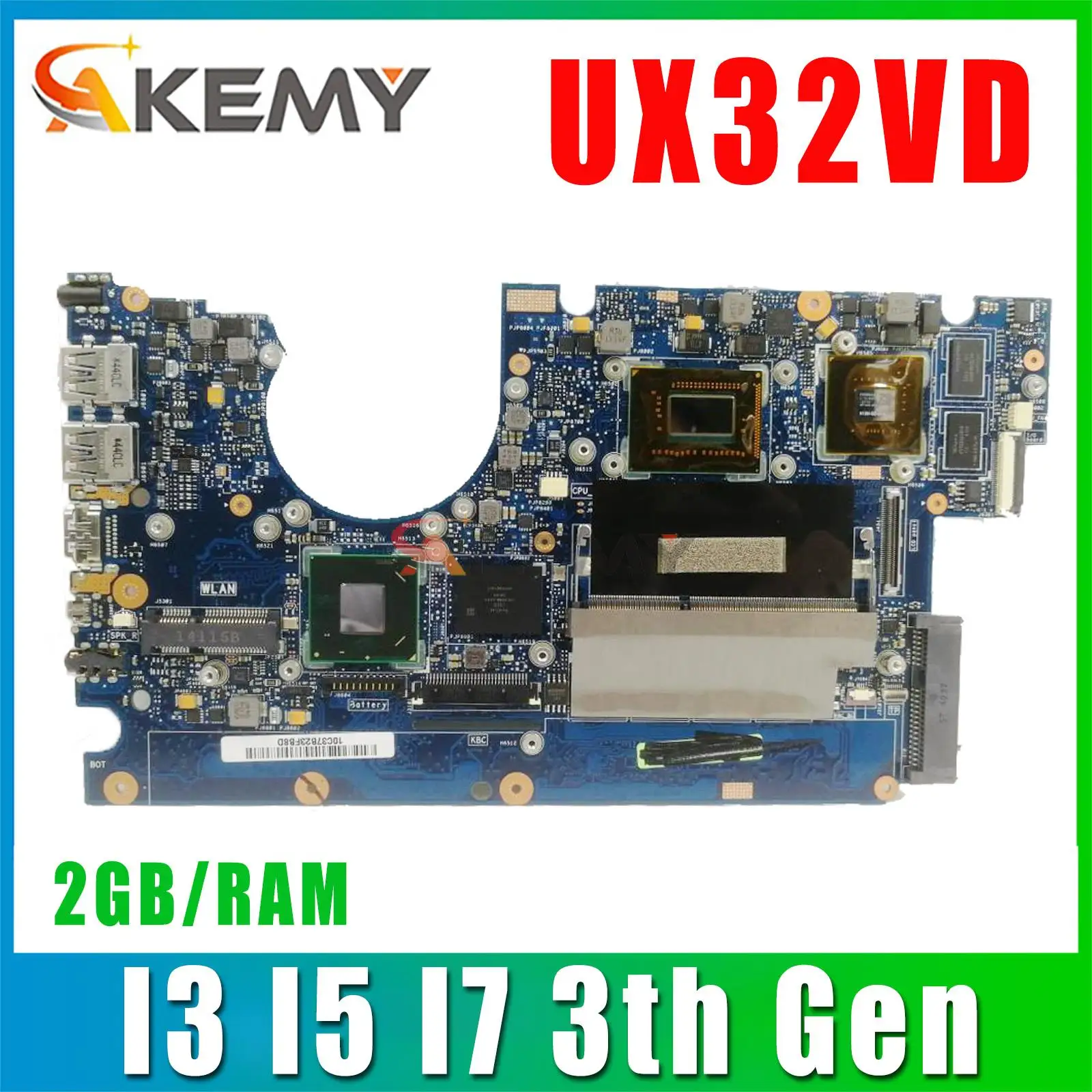 UX32VD Материнская плата ASUS Zenbook BX32VD UX32A UX32V UX32 материнская плата для ноутбука I3 I5 I7 3TH 2 ГБ/RAM UMA/GT620M
UX32VD Материнская плата ASUS Zenbook BX32VD UX32A UX32V UX32 материнская плата для ноутбука I3 I5 I7 3TH 2 ГБ/RAM UMA/GT620M